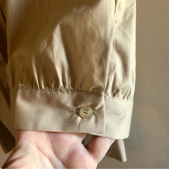 Vintage Y2K Antilia Femme Khaki Button Down Blouse - Picture 4 of 11